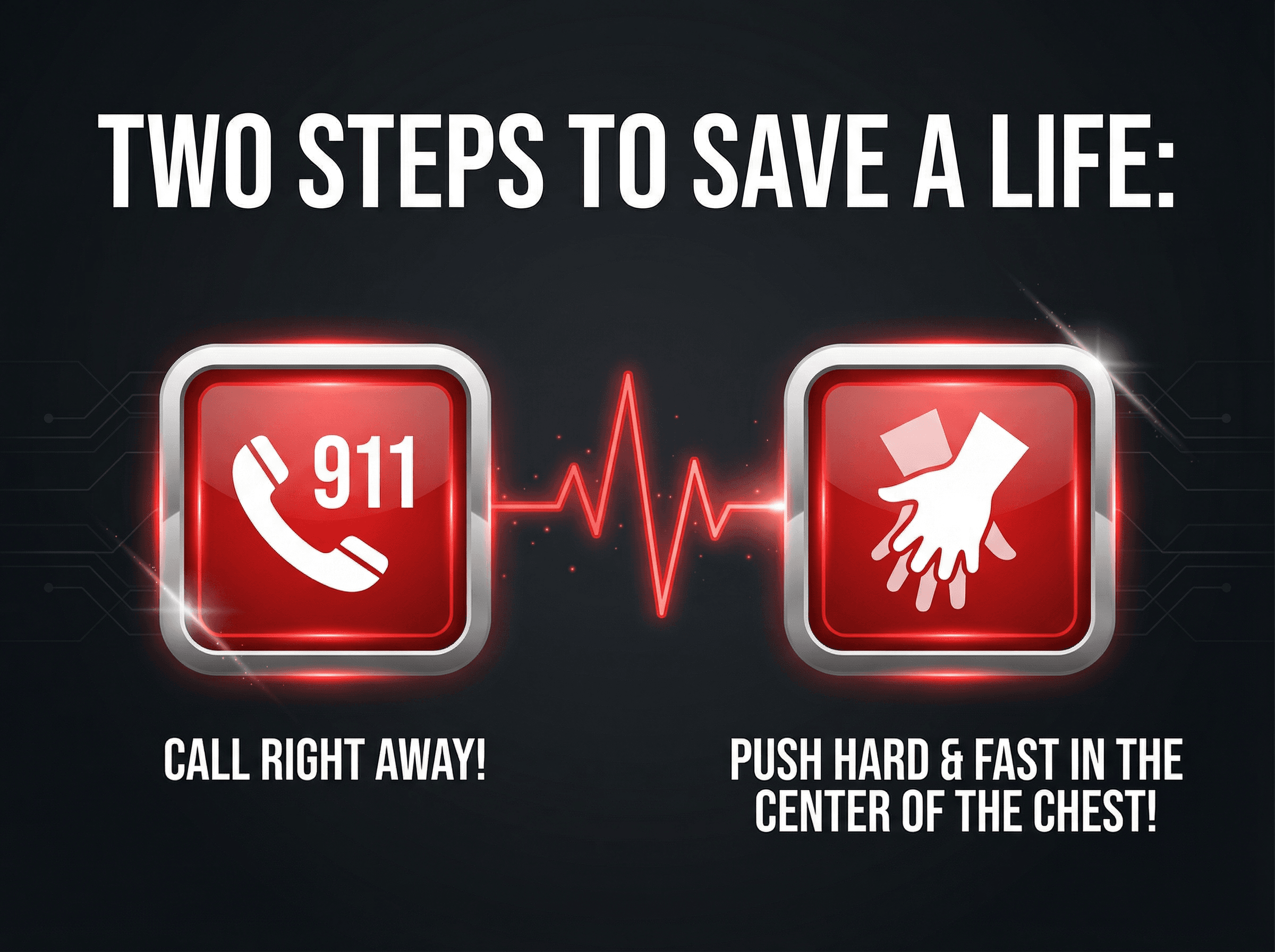 Two steps to save a life